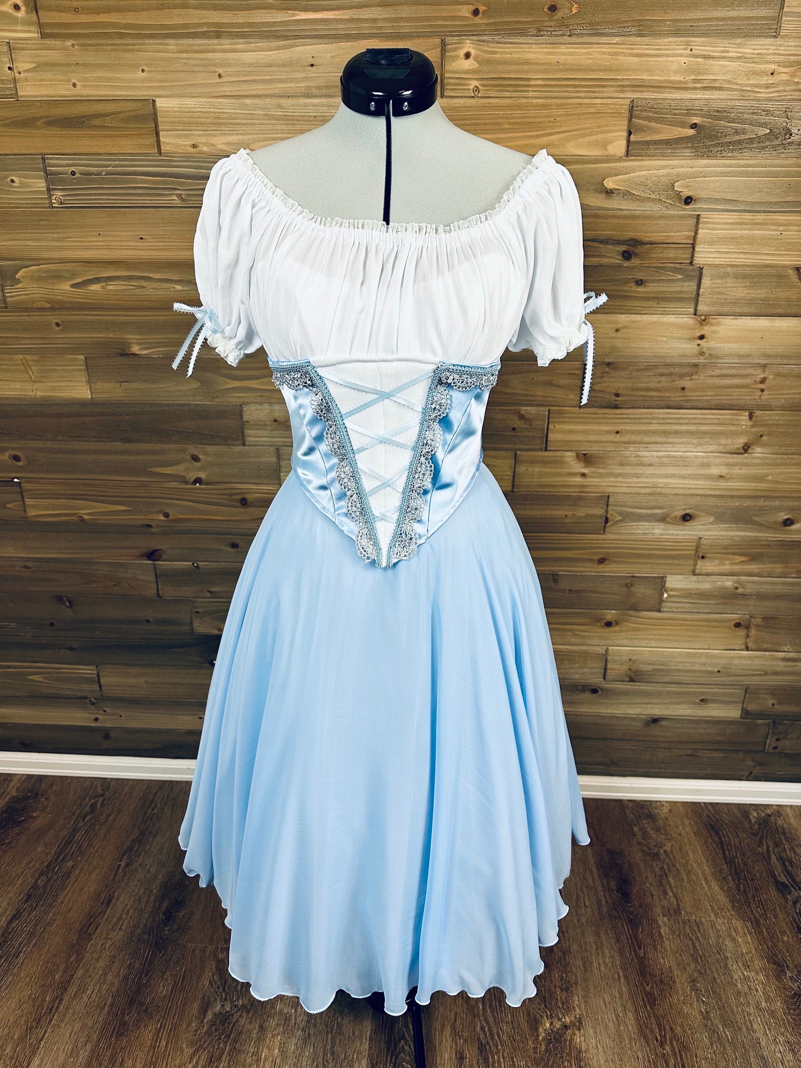 Blue Peasant Dress for Ballet Variation Stage or Dance Performance - Etsy