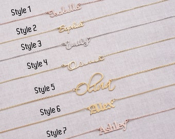 Name Necklace Etsy Name Necklace Etsy