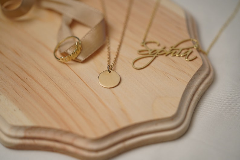 Cadeau de Noel Family Name Necklace Dainty Name Necklace Personalized Name Necklace