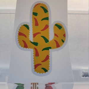 Cactus chile pepper pattern Sticker Decal