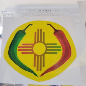 New Mexico Chile Zia Design Sticker Decal