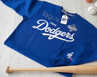 Dodgers Championship-sweater met ronde hals (valentijnsdagcadeau)