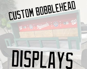 Custom Bobblehead Displays – Dugout and Outfield.