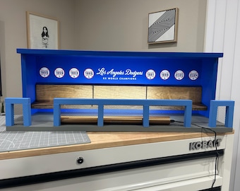 Dodgers Bobblehead Display – World Series Dugout, Made to Order