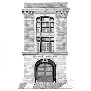 Impression de caserne de pompiers Ghostbusters