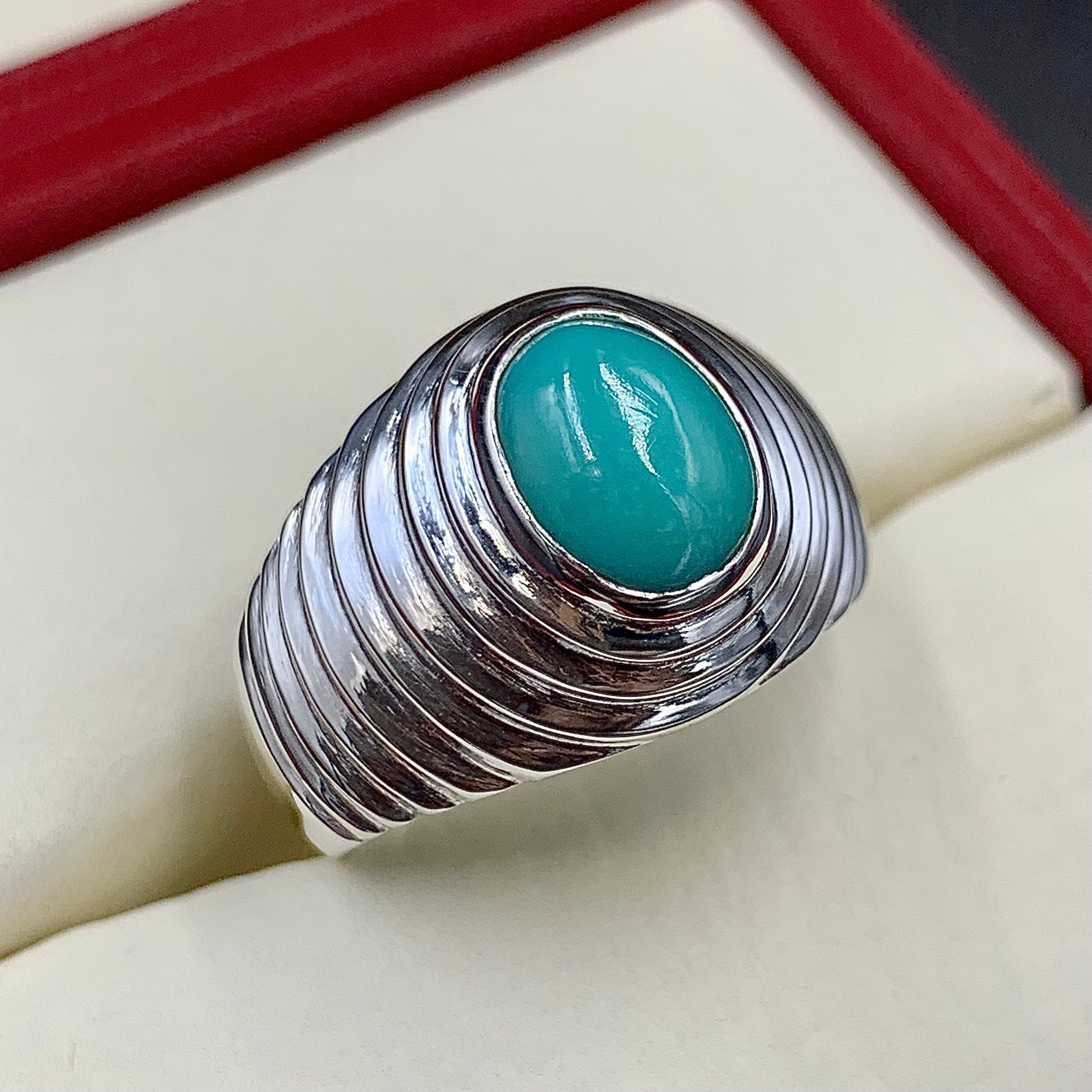 Blue Turquoise Ring, Natural Firoza/feroza Gemstone, 6 Carat Oval Turquoise  Gemstone Ring in Panchdhatu for Men and Women - Etsy Canada | Stone rings  for men, Turquoise ring, Turquoise gemstone