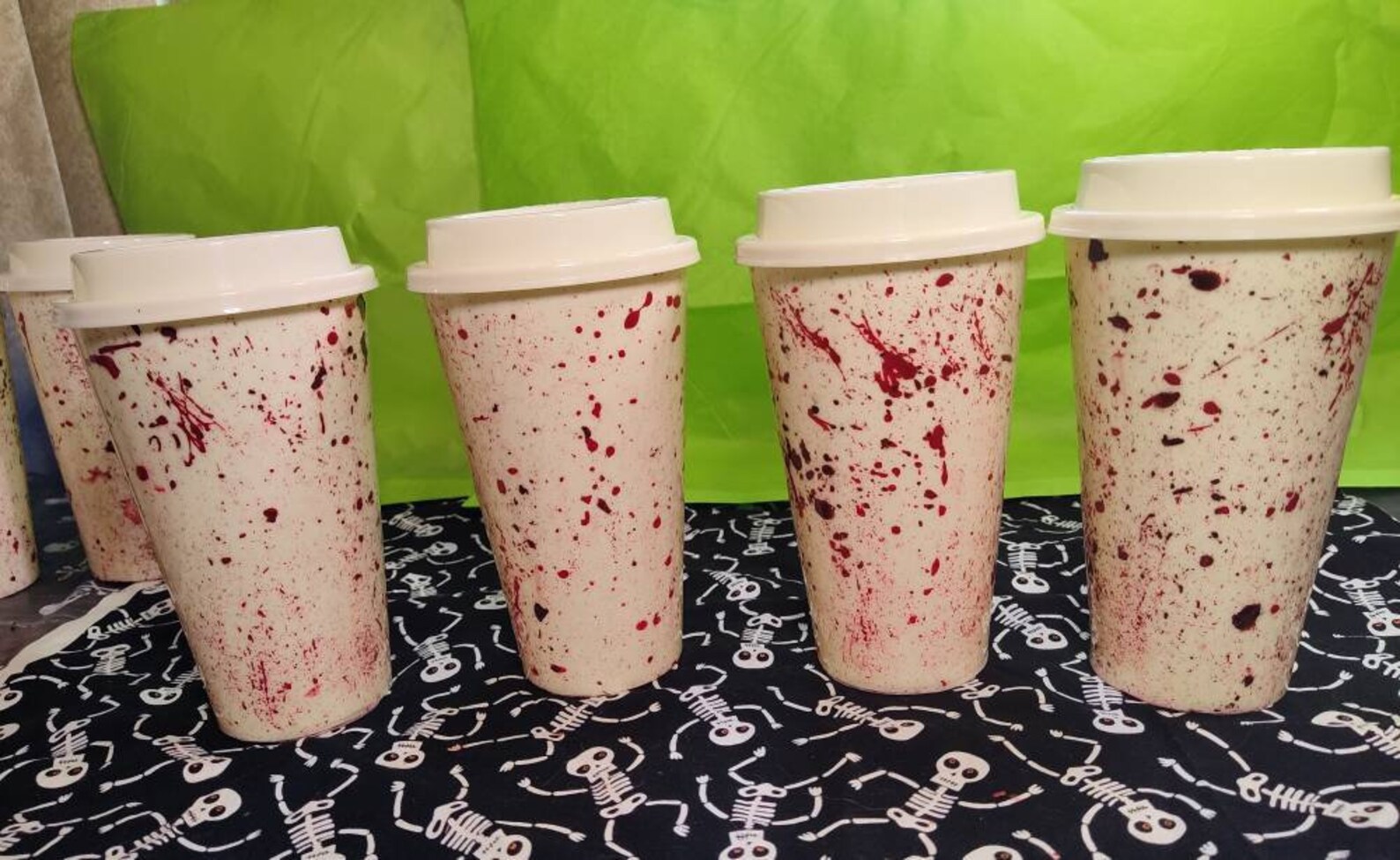 Horror Coffee Cups Blood Splatter Travel Mugs Killer Cups Etsy