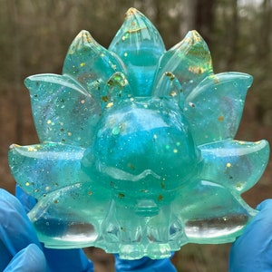 Northern Lights Resin Fox Figurine