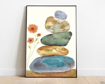Zen Stones Print Etsy Zen Stones Print Etsy
