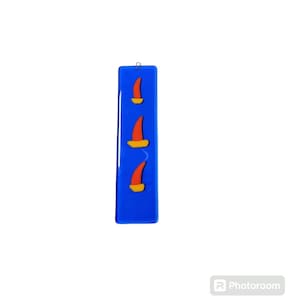Fused glass 3 Boats wall decoration
