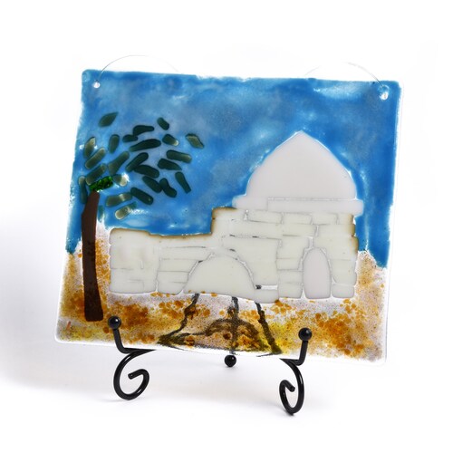 770 Chabad house, Rachel's Tomb, shops Jerusalem Fuaed glass Pictures for hanging on the wall