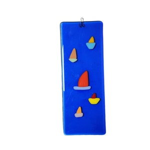 Fused glass Boat wall decoration