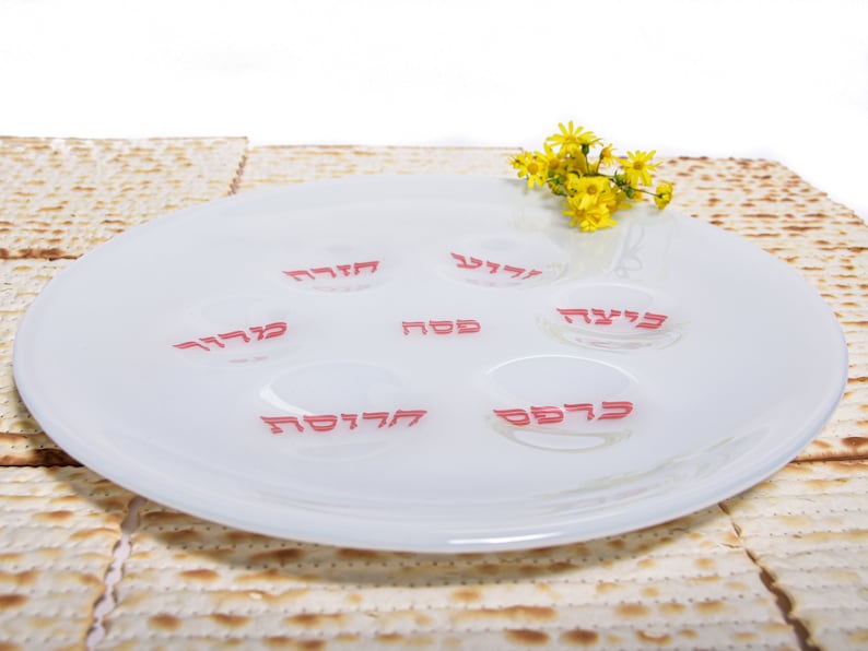 Fused Glass Passover Seder Plate Seder Bowl Serving Platter Etsy