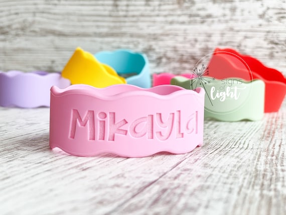 Personalized Cup and Bottle Band | Sippy Cup | Custom Name Label | Water Bottle Band | Baby Bottle | Kid Cup | Shower Gift | School Label