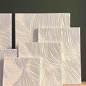 Organic Line Texture Painting on Canvas – Minimalist Textured Wall Art