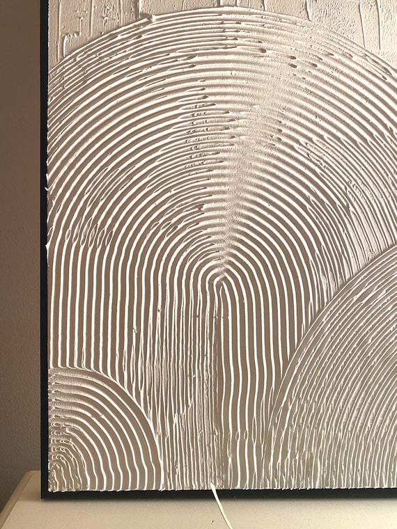 テクスチャーアート専用枠 #202#203#146#149#187 アーチズホワイトテクスチャアート：キャンバスに塗られた石膏、黒枠