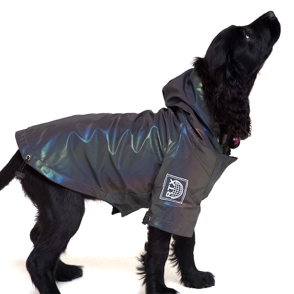 Reflective Showerproof Dog Jacket, dog coat, dog clothing, pet clothes, dog gifts, dog accessories, pet fashion, dog rain coat