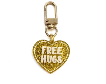 Dog Collar Tag "Free Hugs", Dog accessories, pet fashion, dog clothes, dog clothing