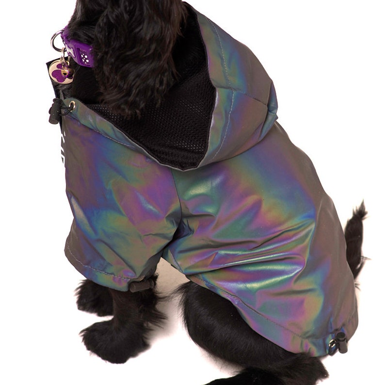 Reflective Showerproof Dog Jacket, dog coat, dog clothing, pet clothes, dog gifts, dog accessories, pet fashion, dog rain coat image 3