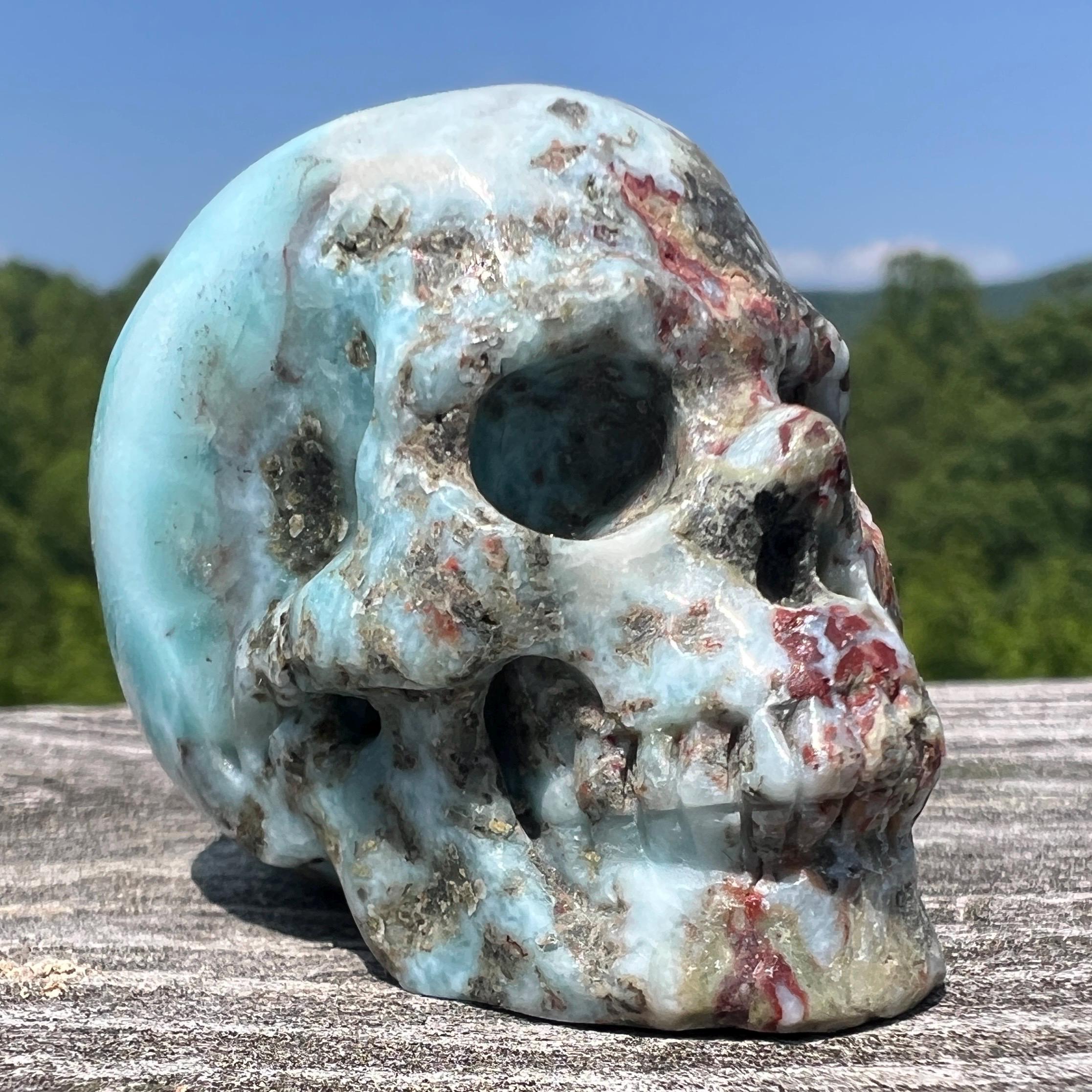 Larimar Skull ~ 2