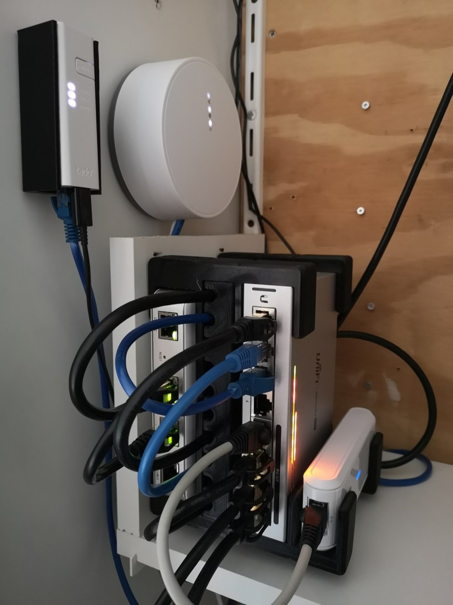 3D printed Ubiquiti Unifi rack for USG US860W Cloudkey 1 Etsy