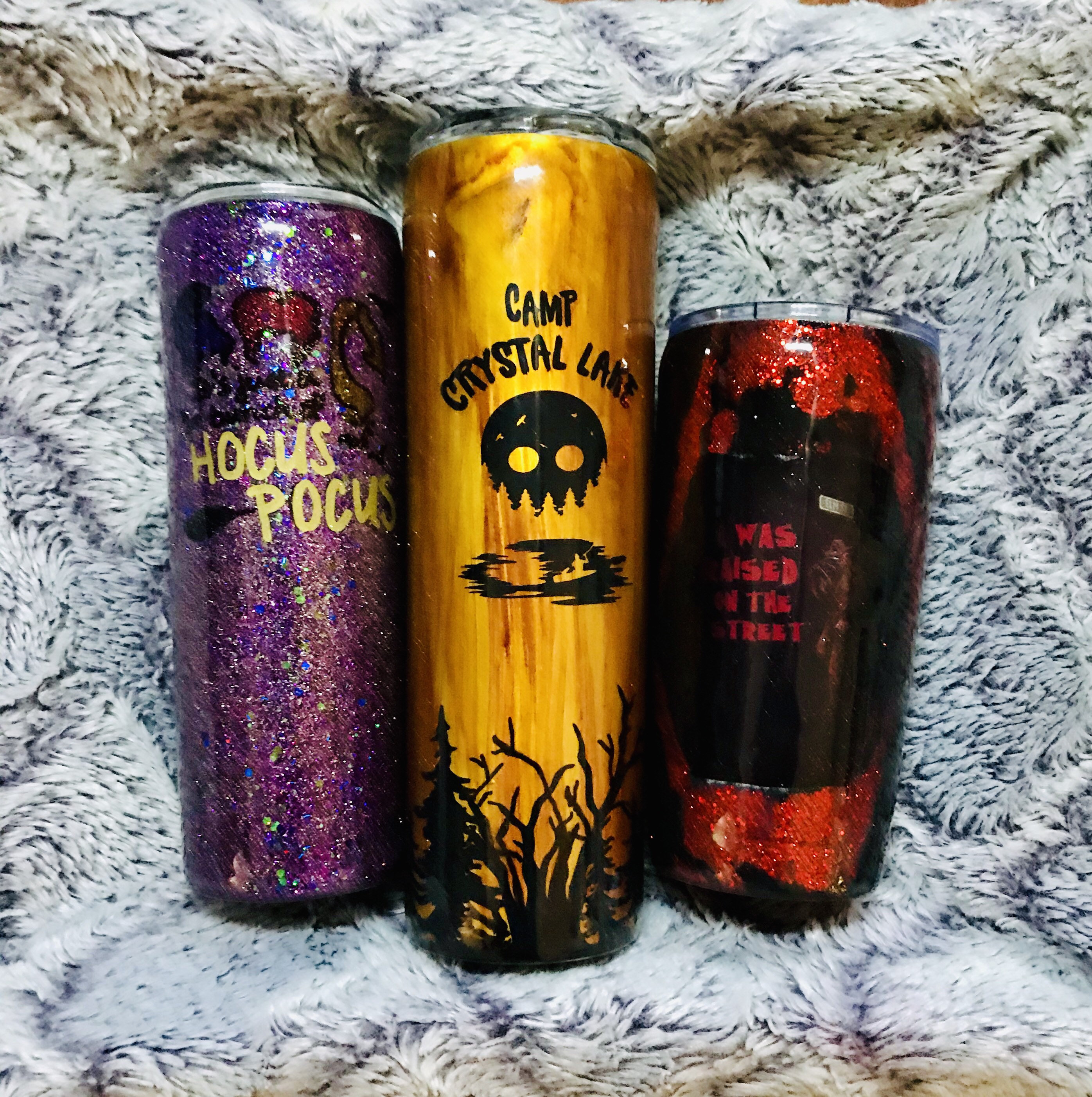 Horror custom tumbler cups epoxy resin tumblers Etsy