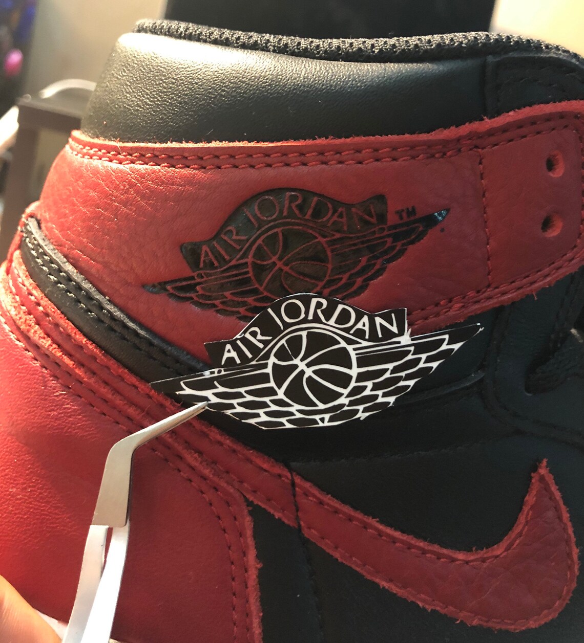 Air Jordan Wings logo vinyl decal sticker for repairs Etsy