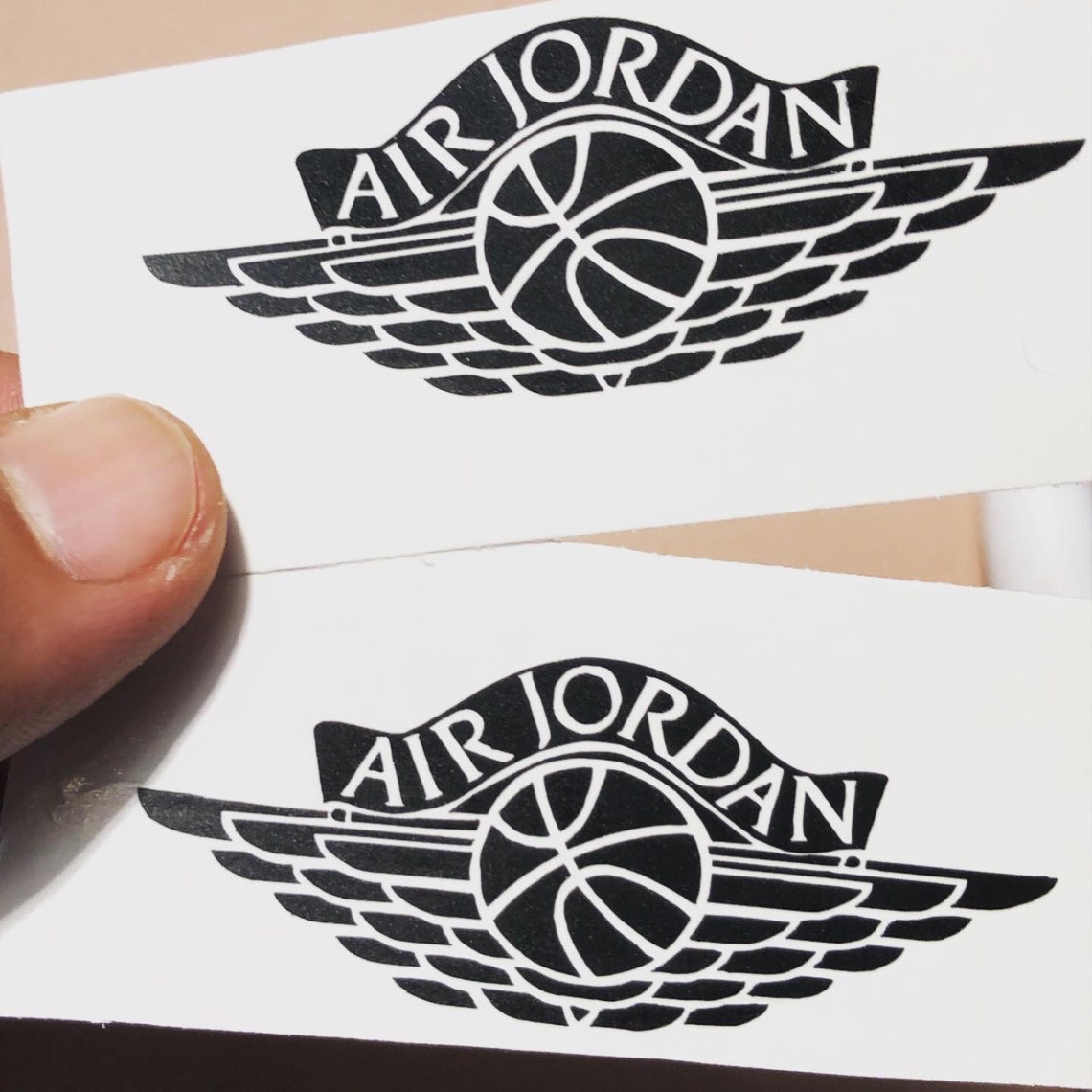 Air Jordan Wings logo vinyl decal sticker for repairs Etsy