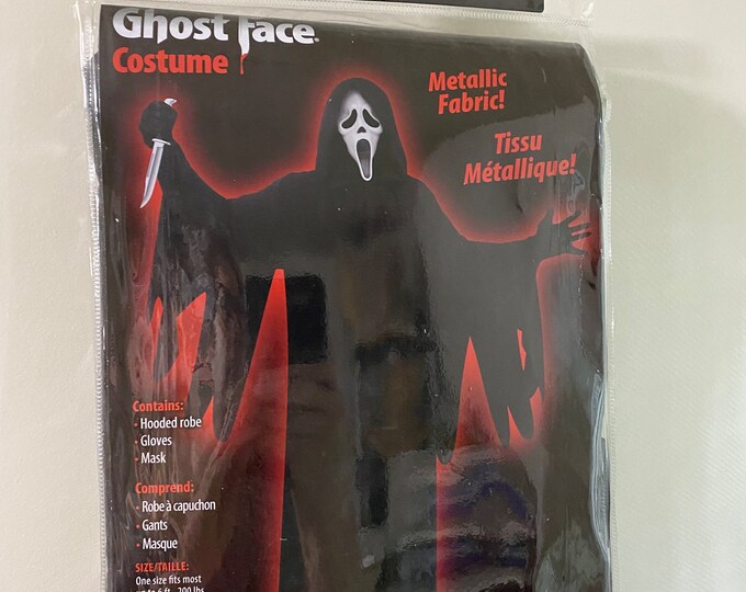 Scream 25th Anniversary Costume E Adult Size Ghostface Killer Costume