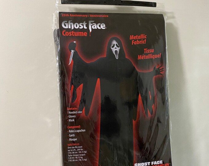 Scream 25th Anniversary Costume B Adult Size Ghostface Killer Costume