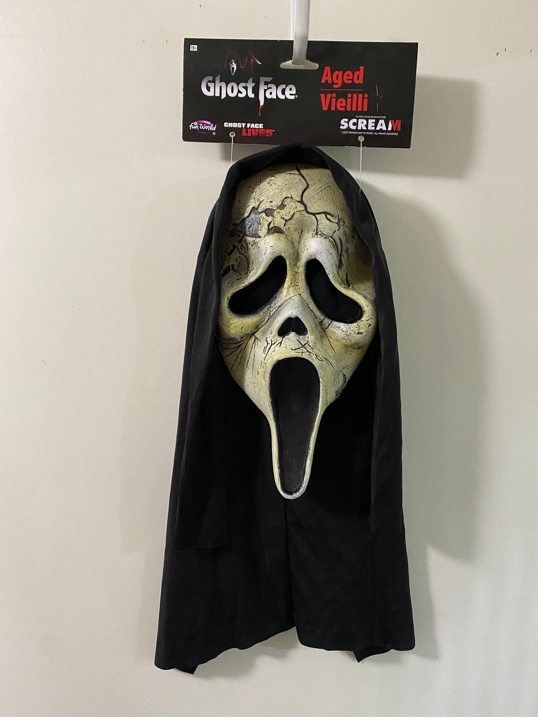 Aged Scream 6 Mask Ghost Face Officially Licensed Funworld