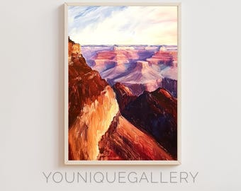 Grand Canyon Painting: Arizona Landscape Art (Digital Download)