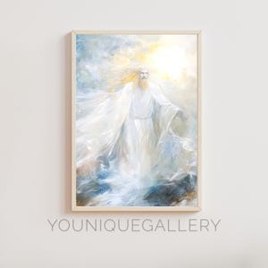 Ätherischen Baldur Gott des Lichts druckbare Wandkunst, nordische Mythologie digitaler Download, himmlische Gemälde, heiter spirituelle Poster Druck