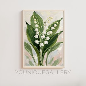 Lily of the Valley Print: Spring Floral Botanical Art (Digital Download)