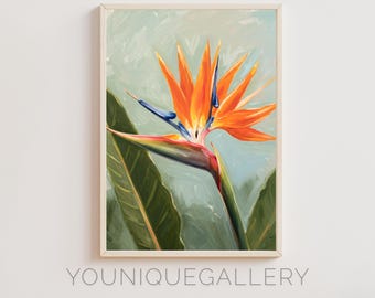 Bird of Paradise Flower Print: Tropical Floral Wall Art (Digital Download)