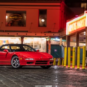 Ford Acura NSX at Pike Place Poster Druck Wandkunst Garage Mancave Wohnheim