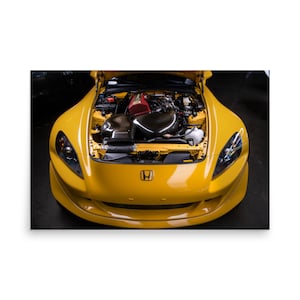 Honda S2000 CR Poster Print Wall Art Garage Mancave Dorm