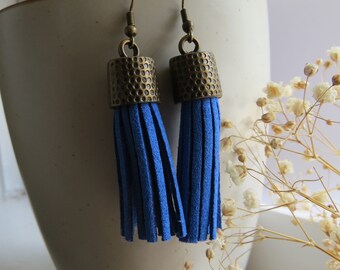 Leather Tassel Earrings