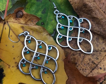 Turquoise Bead Accent Earrings