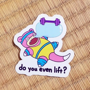 Adesivo Slowpoke de treino preguiçoso