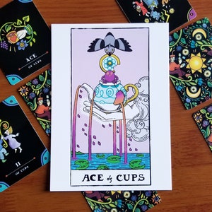 Impression de tarot grand artiste, As de tasses