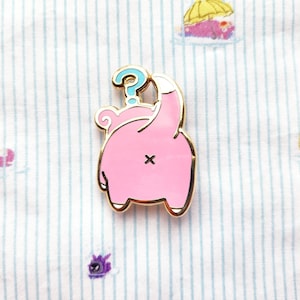Slowpoke Butt Hard Enamel Pin