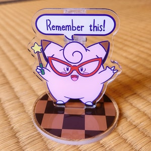 Clefairy Acrylic Memo Standee // Pkmn Stadium Clefairy Note Stand