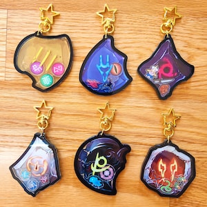 FFXIV Melee DPS Job Stone Shaker Anhänger // Dragonoon Mönch Ninja Samurai Reaper Soul Crystal Schlüsselanhänger