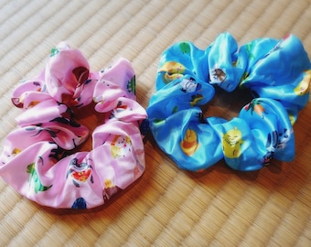 FFXIV Minion Scrunchie // Final Fantasy 14 Chocobo Cactuar Moogle Goobbue Tonberry Spriggan Paissa Hair Tie