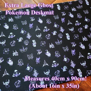 Ghost-Type TCG XL Playmat // Gengar Mimikyu Sableye Chandelure Duskull Gaming Deskmat Mousepad