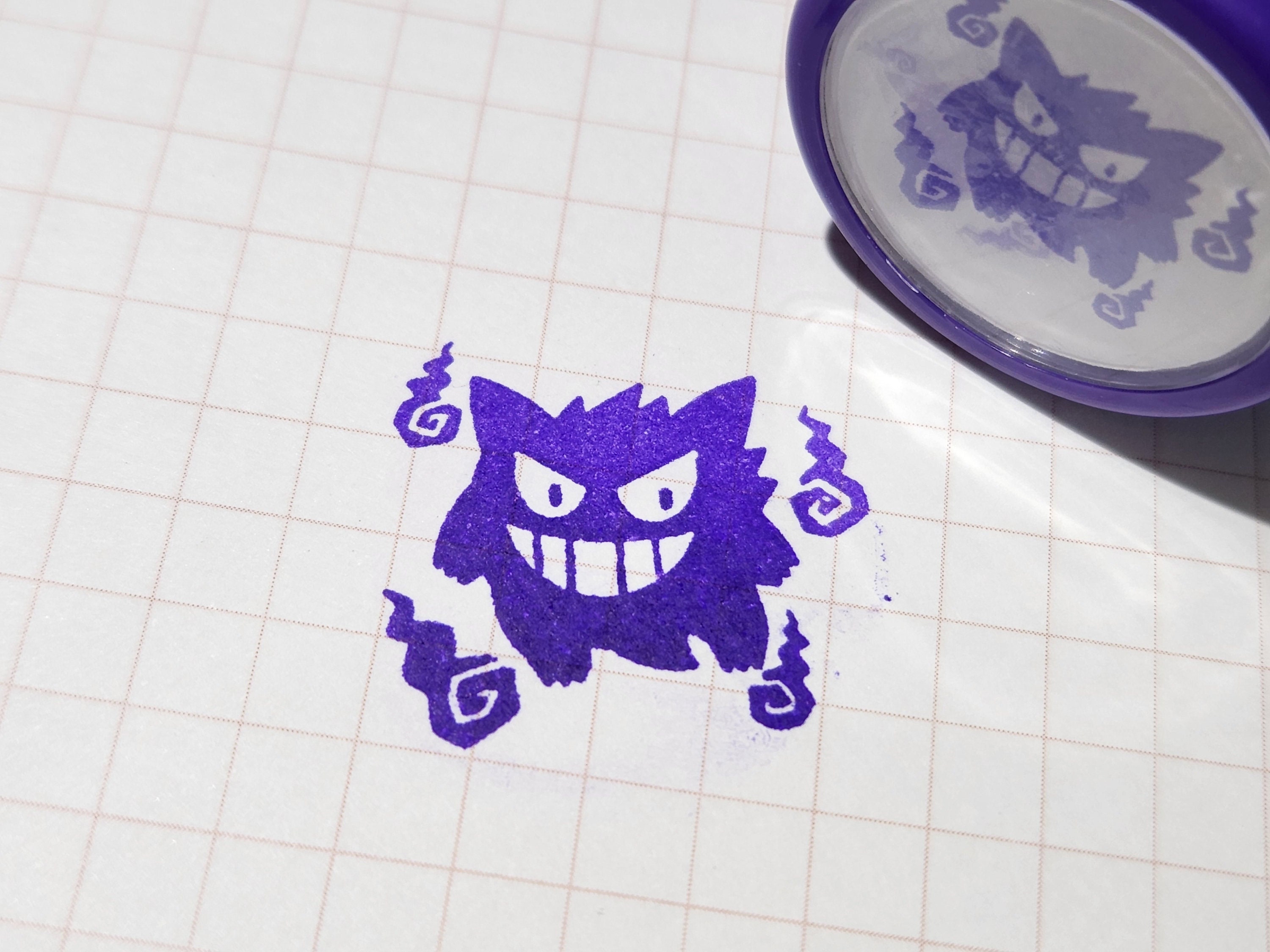 Gengar Self-inking Stamp // Ghost Pokemon Stamp - Etsy Ireland