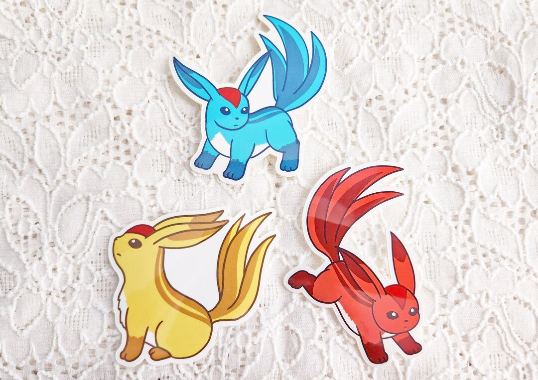 FFXIV Carbuncle Stickers // Final Fantasy Ruby Topaz Emerald Carbuncle