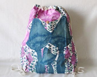 Alice - Mochila con cordón de algodón