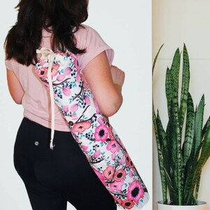 Delphine Yoga Mat Holder Bag / Yoga Tote / Yoga Bag